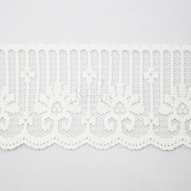 Nylon Lace Trimming Cream Shine Trimmings Fabrics