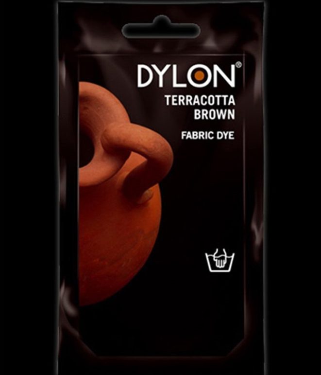 Dylon Fabric Dye Terracotta Brown Shine Trimmings Fabrics