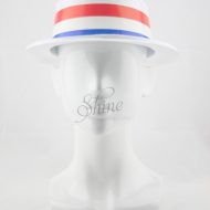 Boater Hat White Plastic