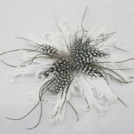 White/Speckled Feather Pad