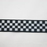 Belting Elastic Black & White Check