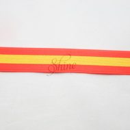 Belting Elastic Orange/Yellow Stripe 25mm
