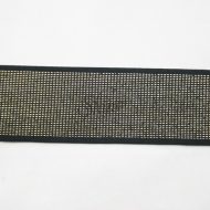 Belting Elastic Black/Gold Metallic 35mm