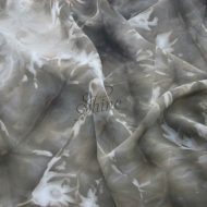Tie Dye Chiffon Chocolate Brown