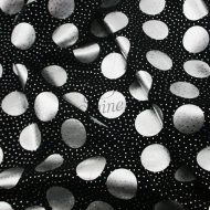Galaxy Spot Print Stretch Spandex Silver