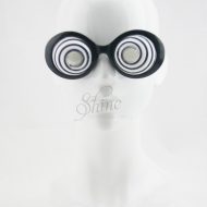 Black and White Swirl Glasses