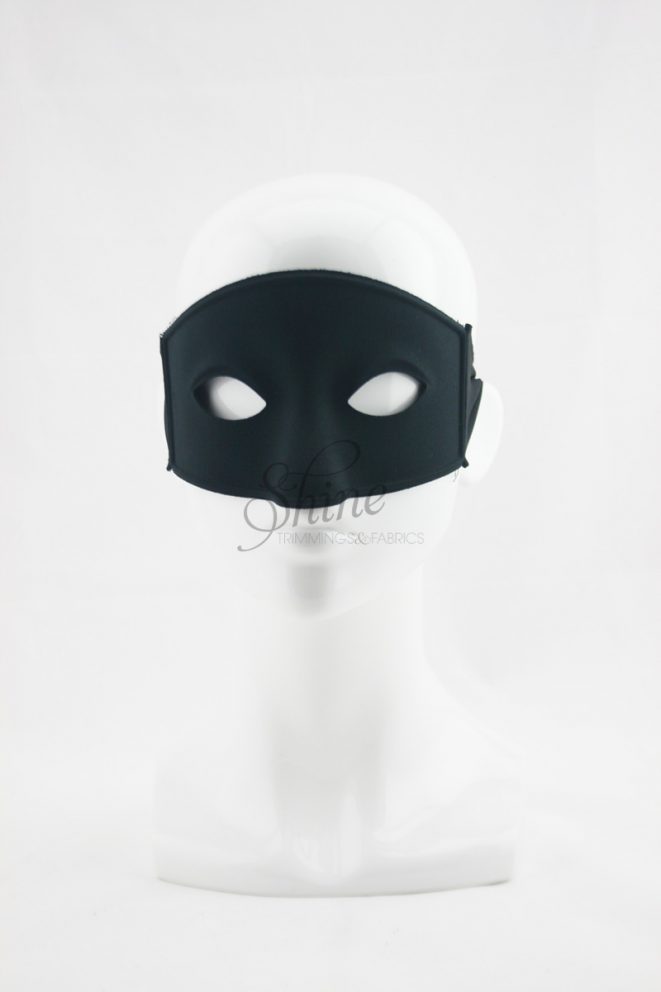 Adult Zorro Mask Black – Shine Trimmings & Fabrics