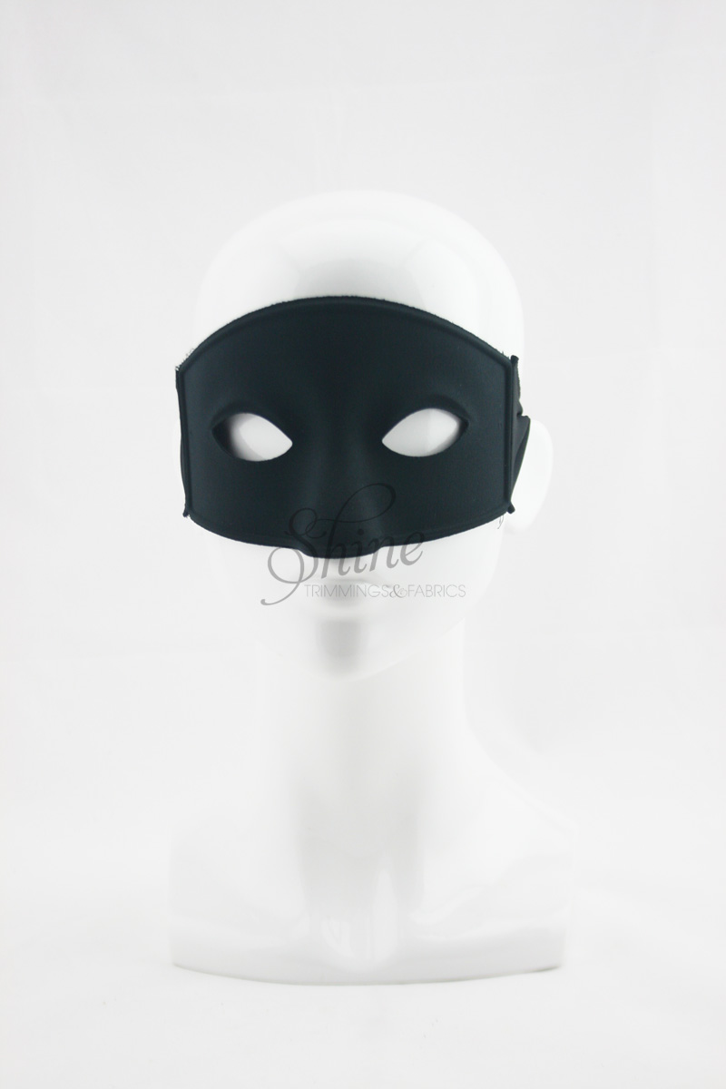 Aggregaat Overzicht open haard Adult Zorro Mask Black | Shine Trimmings & Fabrics