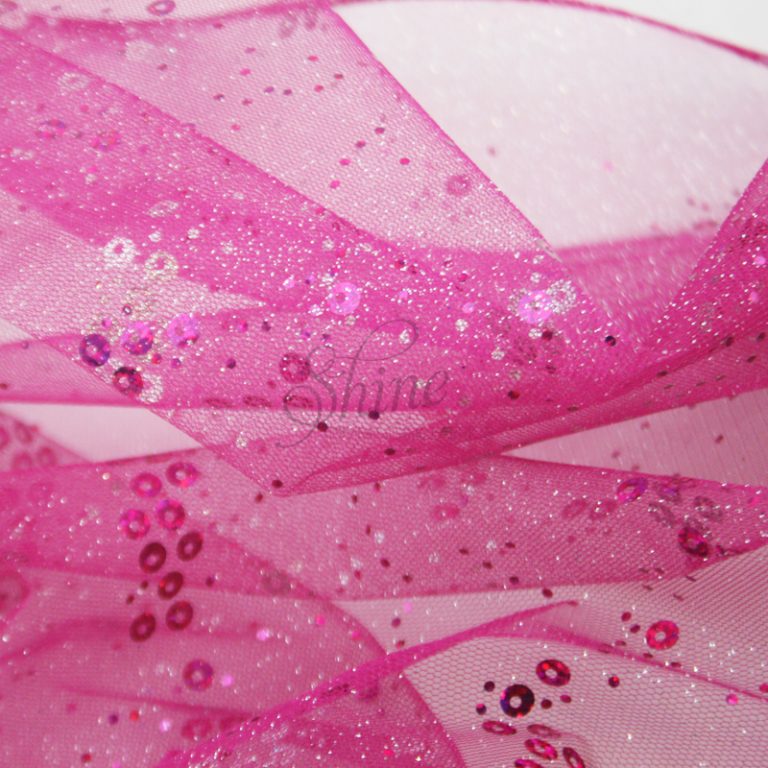 Sequin Glitter Tulle Gold Shine Trimmings & Fabrics