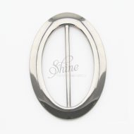 Buckle Oval 75x55mm Gunmetal