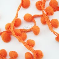 Pom Pom Trim Orange