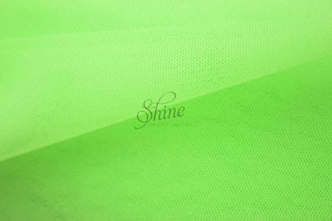 Net – Fluro Green – Shine Trimmings & Fabrics