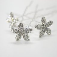 Star Flower Diamante Bun Pin