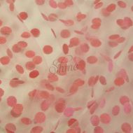 Soft Net with Flocked Spot Pink