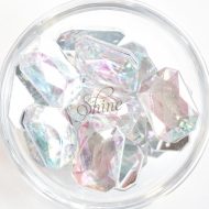 Plastic Crystal AB Sew On Stones Rectangle 18x25mm