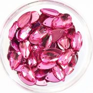 Plastic Cherry Sew On Stones Teardrop 9x17mm