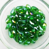 Emerald Glass Drop Bead