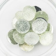 Plastic Frosted Crystal Sew On Stones Round 20mm