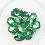 Plastic Emerald Sew On Stones