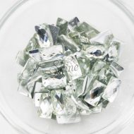 Plastic Crystal Clear Sew On Stones Rectangle 8x14mm