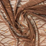 Kris Cross Stretch Lace Chocolate