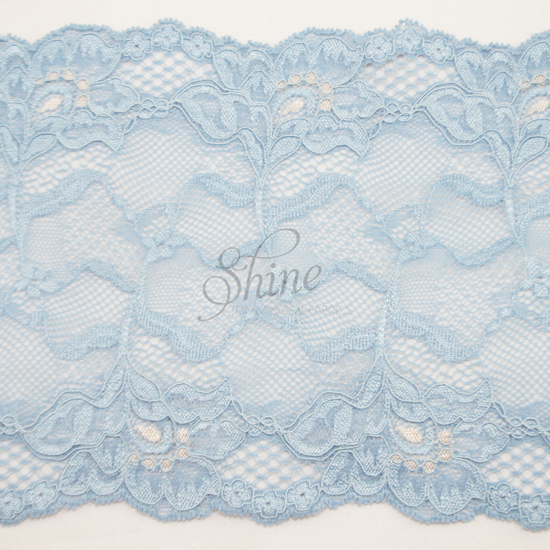 blue stretch lace fabric