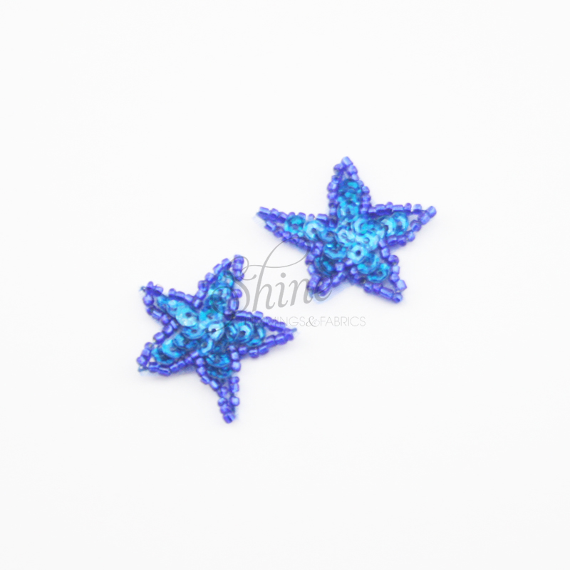 Star Sequin Motif 33587 – Mini Royal Sparkle | Shine Trimmings & Fabrics