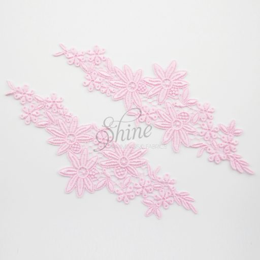 Into The Garden Ballet Pink Lace Motif Pair