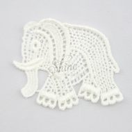Elephant Guipure Lace Motif Ivory