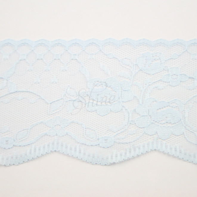 Nylon Lace Trimming 018 Pale Blue Shine Trimmings & Fabrics