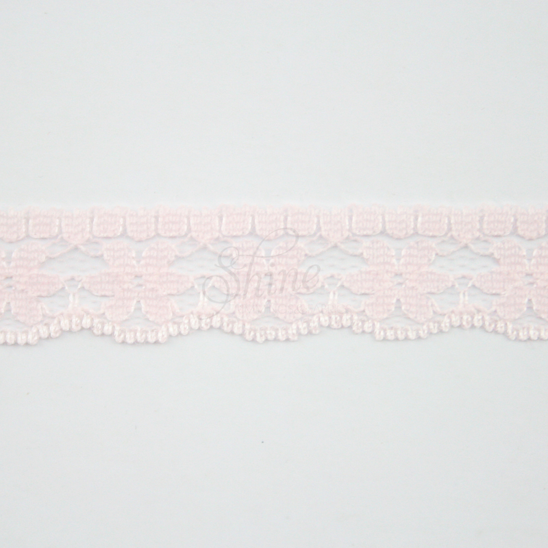 Nylon Lace Trimming 1249 – Pink | Shine Trimmings & Fabrics