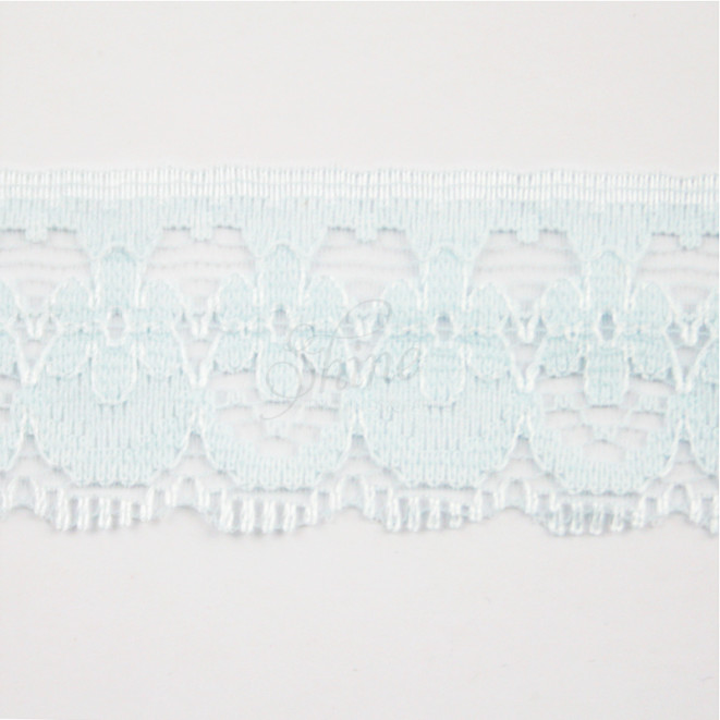 Nylon Lace Trimming188 Pale Blue Shine Trimmings & Fabrics