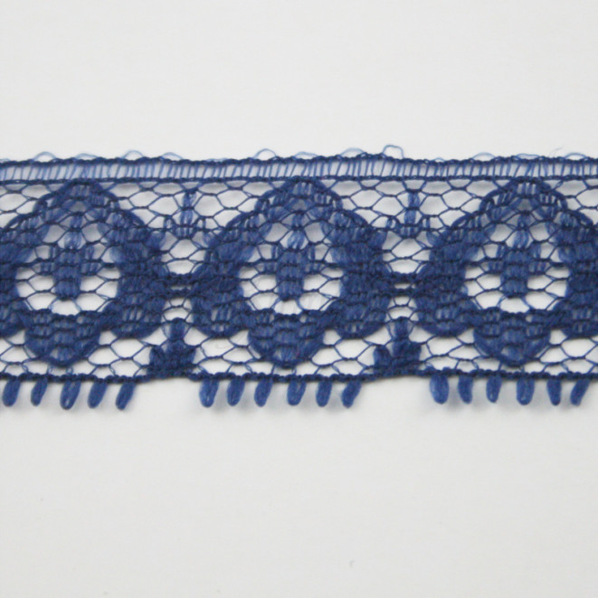 Nylon Lace Trimming 399 Navy Shine Trimmings & Fabrics