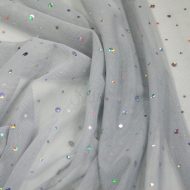 Stretch Cosmic Mesh Platinum/Silver