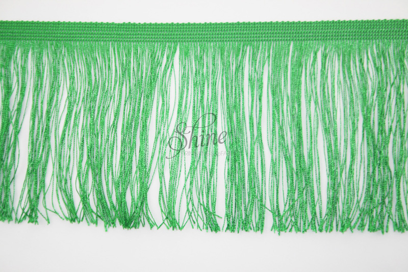 Sash Fringe 12″ Emerald | Shine Trimmings & Fabrics