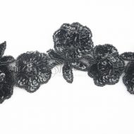 Floral Sequin Beaded Trim