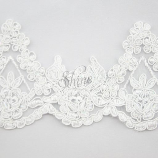Beaded Lace Scalloped Edging