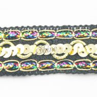Sequin Metallic Rainbow Trim