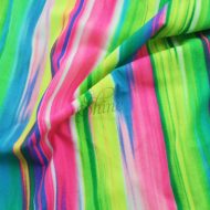 Tropic Awakenings Watercolour Stripes Print Spandex