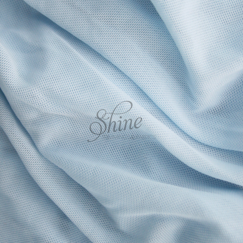 blue stretch mesh fabric