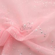 Confetti Stretch Tulle Pink