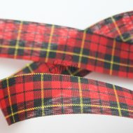 Tartan Ribbon 25mm Red/Green/Multi