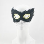 Small Feather Mask Black