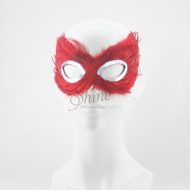Small Feather Mask Red