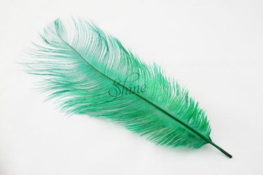 Blondine Feather Emerald Green