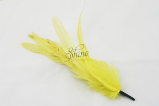 Cocktail Feather Spike Lemon Yellow