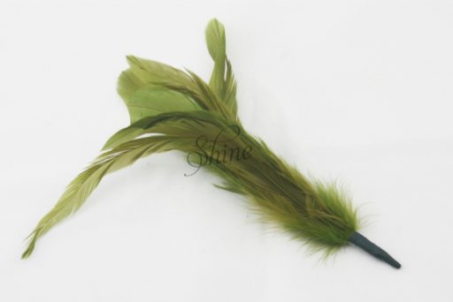Cocktail Feather Spike Olive Green