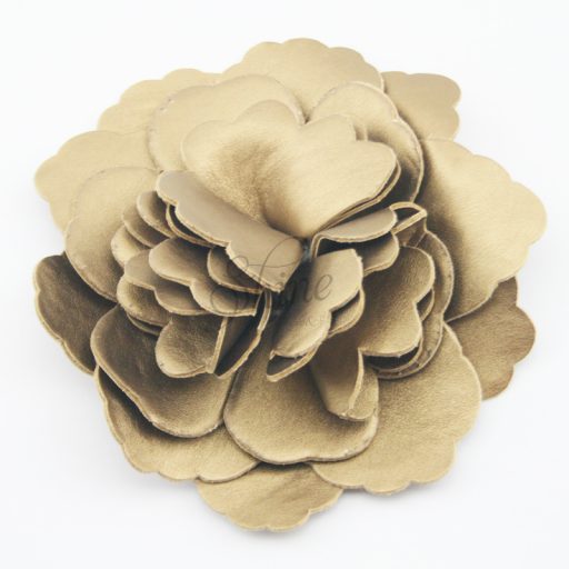 Leather Flower Gold