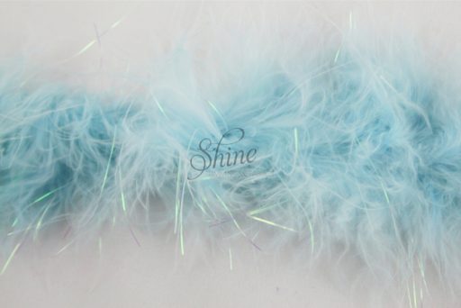 Marabou Trimming Iridescent AB Baby Blue