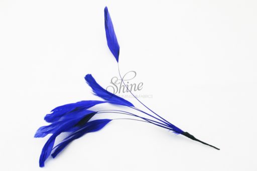 Stripped Feathers Electric Blue
